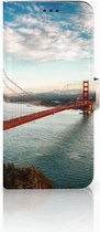 Geschikt voor Samsung Galaxy S9 Plus Bookcase Hoesje Design Golden Gate Bridge