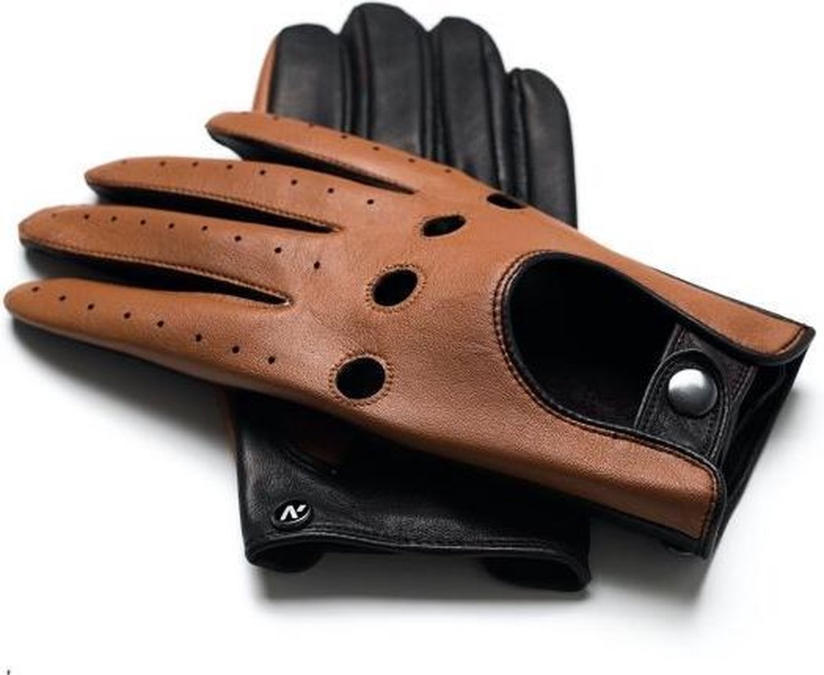 Napogloves Driving gloves Heren Touchscreen handschoenen Camel (lichtbruin)
