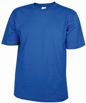Benza T-shirt - Kobaltblauw onbedrukt, blanco, neutrale basic T-shirt - Maat XXXXL (4x XL)