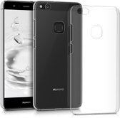 Xssive Ultra Thin Case en 1x Tempered Glass voor Huawei P10 Lite - TPU Ultra Thin - Transparant