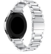 SmartphoneClip® Metaal schakel Samsung galaxy watch bandje Zilver geschikt voor Samsung Galaxy Watch 42mm & Galaxy Watch Active (2)
