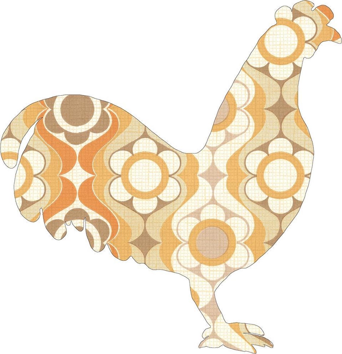 Behang - muurprint - HAAN rechts - breed 49 x hoog 38 cm