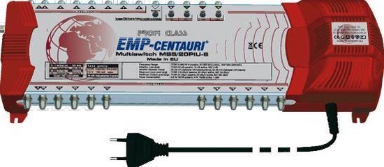 Commutateur Multiple EMP MS17/20piu-6 De 6 - Pour Antennes Satellite Et Terrestre - 17 Entrées / 20 Sorties - Compatible Quad LNB - Garantie 4 Ans