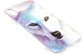 Wolf hoesje siliconen Geschikt voor iPhone XS Max