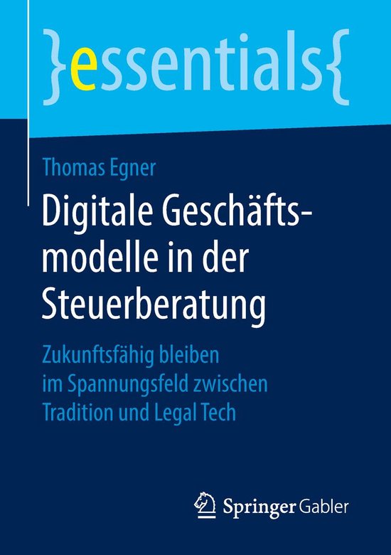 essentials - Digitale Geschäftsmodelle in der Steuerberatun ... - cover