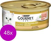 Gourmet Gold Mousse Kalkoen - Kattenvoer - 48 x 85 g