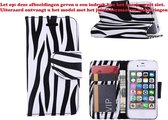 Xssive Hoesje Voor Apple iPhone 6 Plus Of iPhone 6S Plus Boek Hoesje Book Case Zebra Print