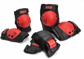 Sportline Bescherming Set 3-delig Zwart/ Rood Maat S