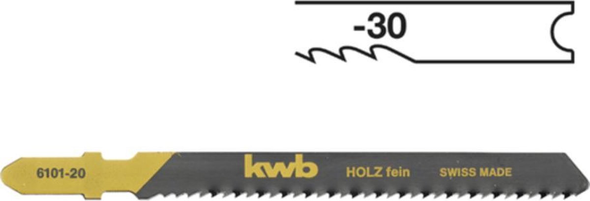 KWB Decoupeerzaagbladen - Bocht Hout 6106-30