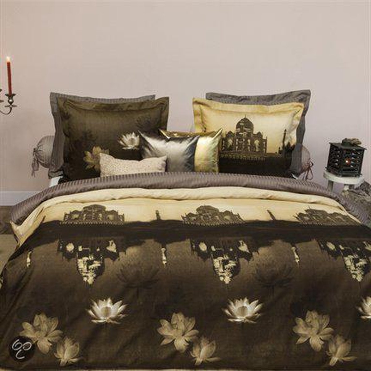 HNL Refined Taj Mahal Dekbedovertrek - Eenpersoons - 140x200/220 cm - Multi