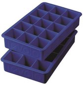 Tovolo IJsblokjesmaker - Siliconen - Set van 2 stuks - Blauw