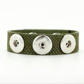 Bali Clicks Original Large Suedearmband Olive