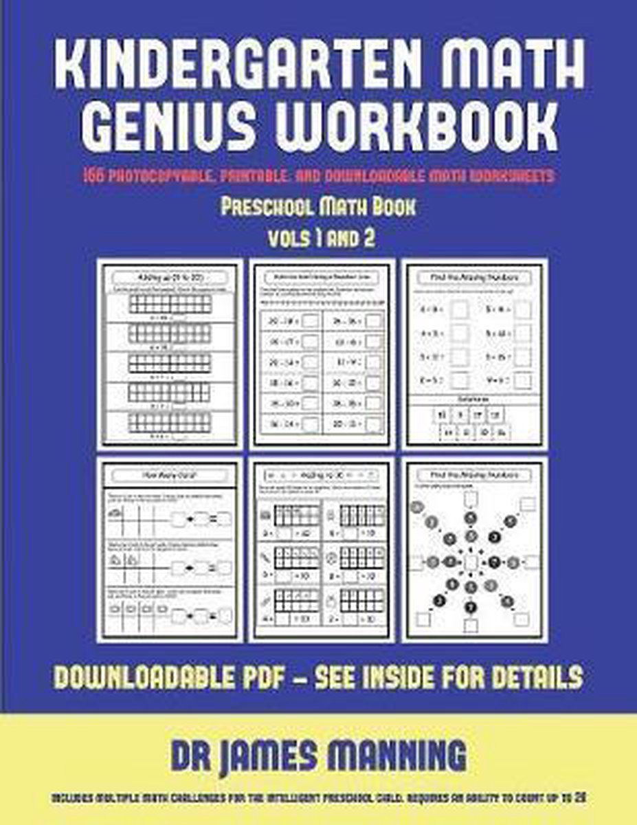 bol.com | Preschool Math Book (Kindergarten Math Genius): This book is