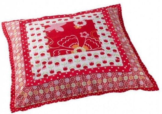 Cozz Pitta - Sierkussen - Rood - 50x50 cm