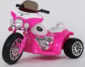 Kinder Harley  Kinder Accu Politiemotor look 6v roze