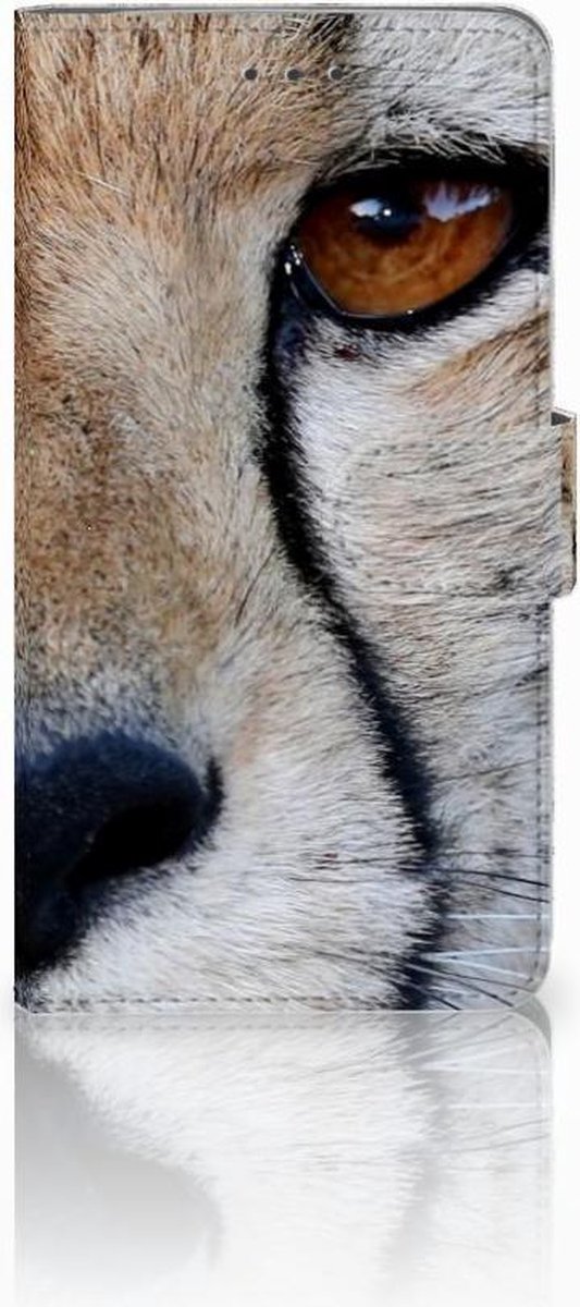 Samsung Galaxy J7 2016 Telefoonhoesje met Pasjes Cheetah