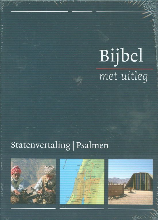 Bijbel met uitleg - blauw - hardcover - middel