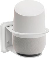 Wand Houder Case Mount Geschikt Voor Google Nest Home / Amazon Echo 2 Plus Wifi Smart Speaker - Wit