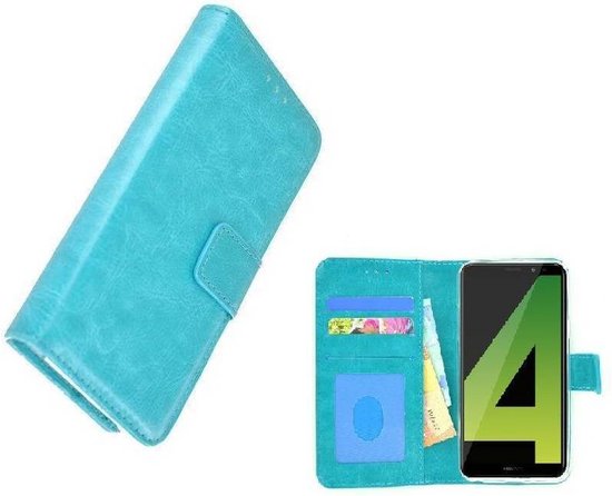 Wallet Bookcase hoesje voor Huawei Mate 10 Lite - Turquoise Fashion | bol. com