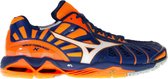 Mizuno Wave Tornado X Sportschoenen - Maat 44.5 - Unisex - oranje/navy/wit
