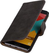 Grijs Bark Hout Booktype Samsung Galaxy A7 2016 Wallet Cover Hoesje