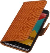 Bruin Slang Booktype Samsung Galaxy A5 2016 Wallet Cover Hoesje