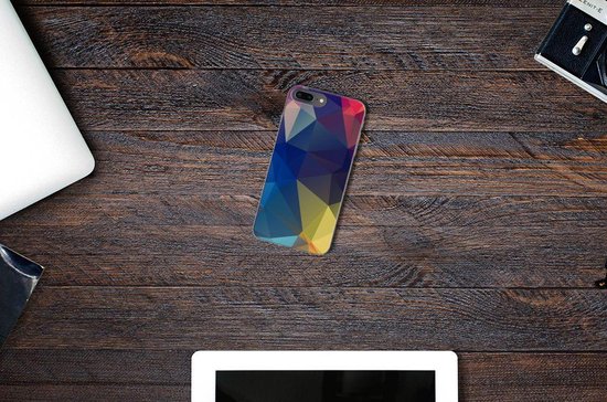 Apple iPhone 7 Plus | 8 Plus TPU Hoesje Polygon Dark