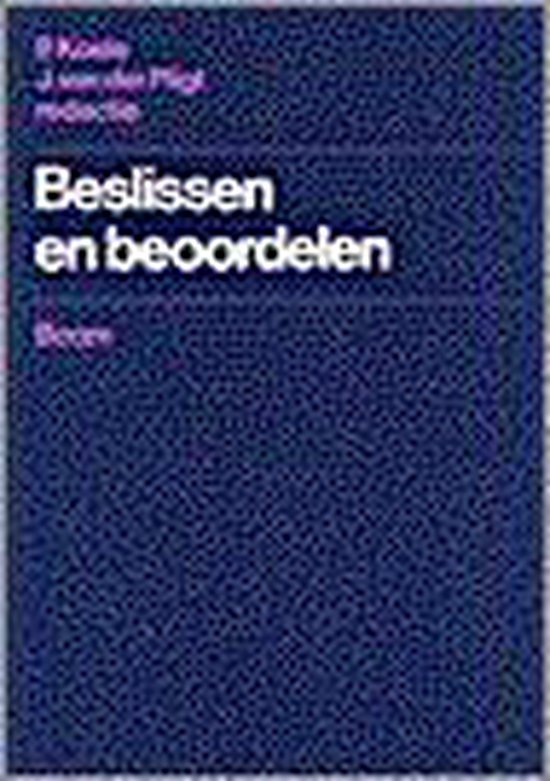 Beslissen en beoordelen - cover