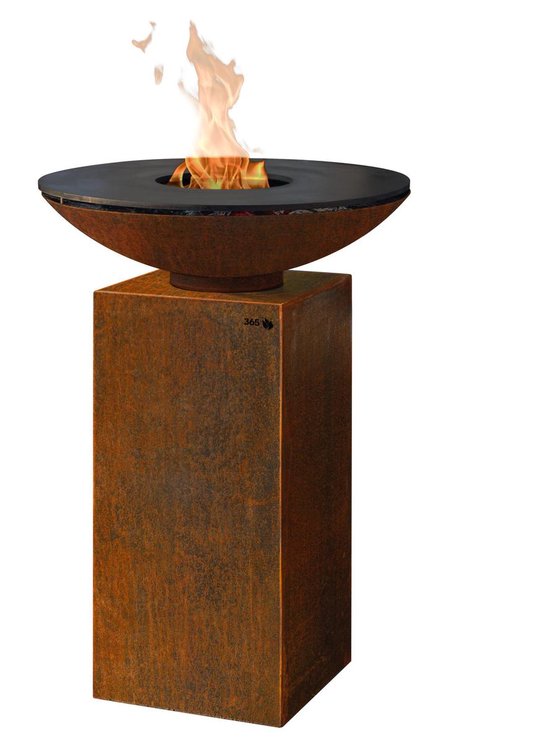 Outdoor Campus PIO 80 MET PLANCHA + PODEST 80 - Vuurschaal op sokkel van FORNO. — afbeelding 3