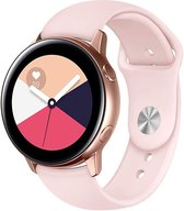 Bandje geschikt voor Samsung Galaxy Watch Active 1 / 2 (40 & 40 mm) - Roze Siliconen Band