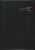 Agenda Bretime 2021-2022 - Brepols - 16 maanden - Zwart - 7d/2p - 15,5 x 21,7 cm - Hardcover