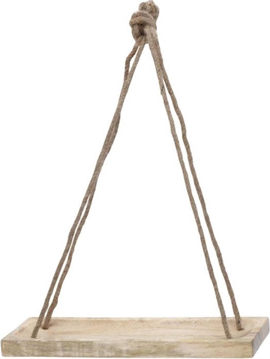 Houten plankje hangend aan touw | bol.com