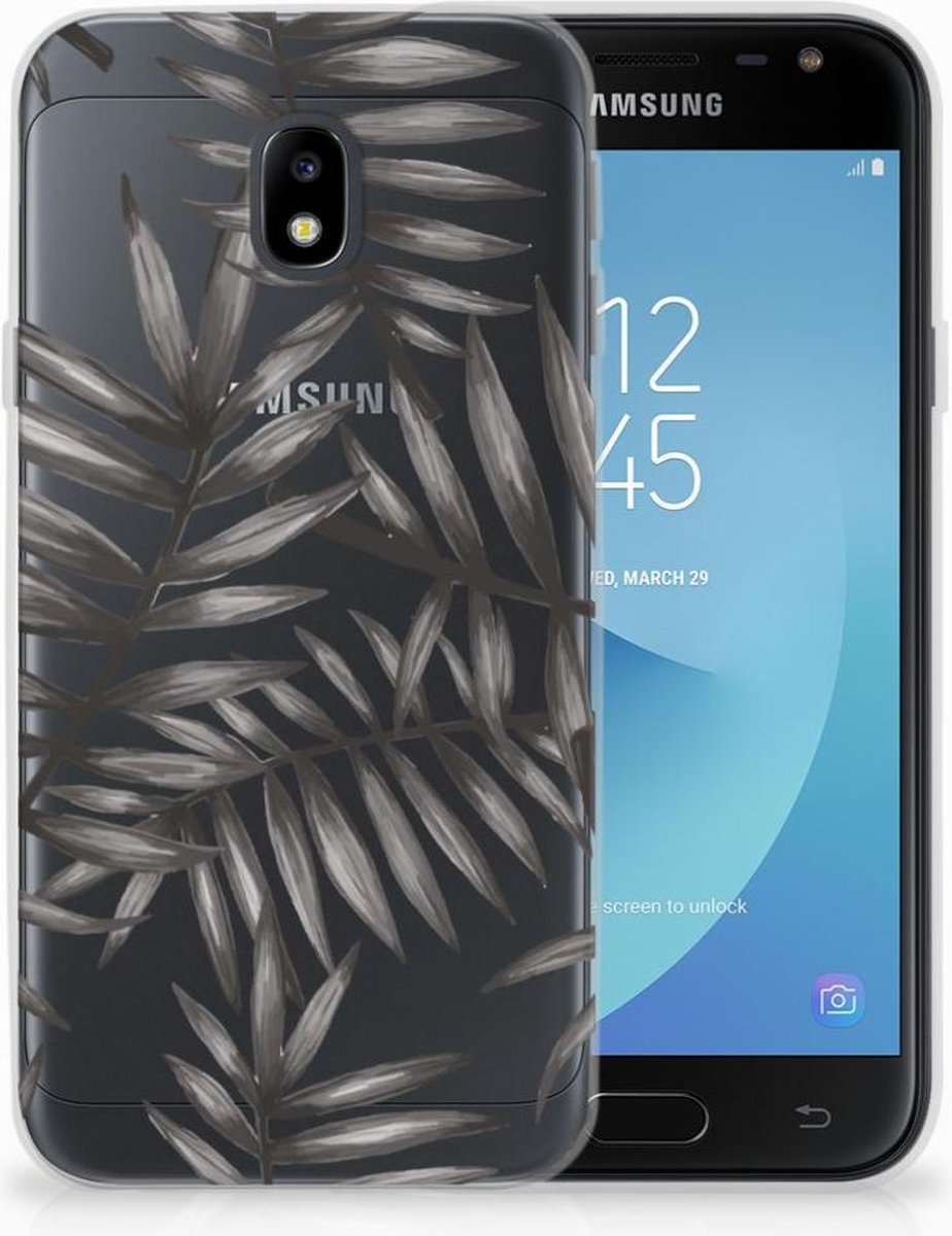 Samsung Galaxy J3 2017 TPU Case Leaves Grey