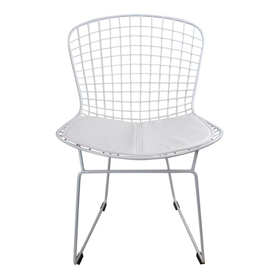 Modernisering circulatie seinpaal DS4U draadstoel - metalen stoel - wit | bol.com