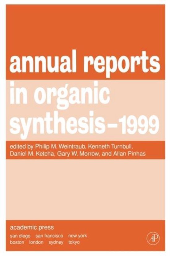 Annual Reports in Organic Synthesis 1999 - cover