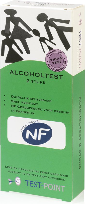 Test-Point Alcohol Test - 2 stuks | bol.com