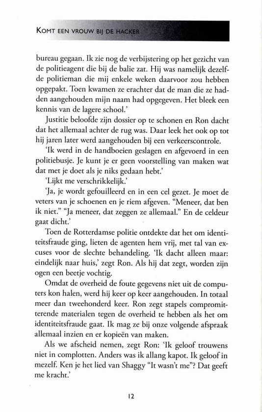 True Crime - Komt een vrouw bij de hacker