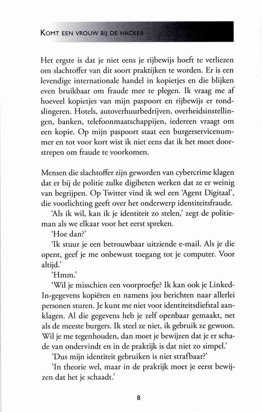 True Crime - Komt een vrouw bij de hacker