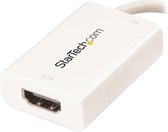 StarTech.com USB-C naar HDMI video adapter met USB Power Delivery - USB Type-C naar HDMI converter Thunderbolt 3 compatibel 4K 60Hz - wit - Externe video-adapter - USB-C - HDMI - wit