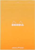 Dot Pad Rhodia No.18 -   Formaat A4 - 160 pagina's - Oranje Kaft