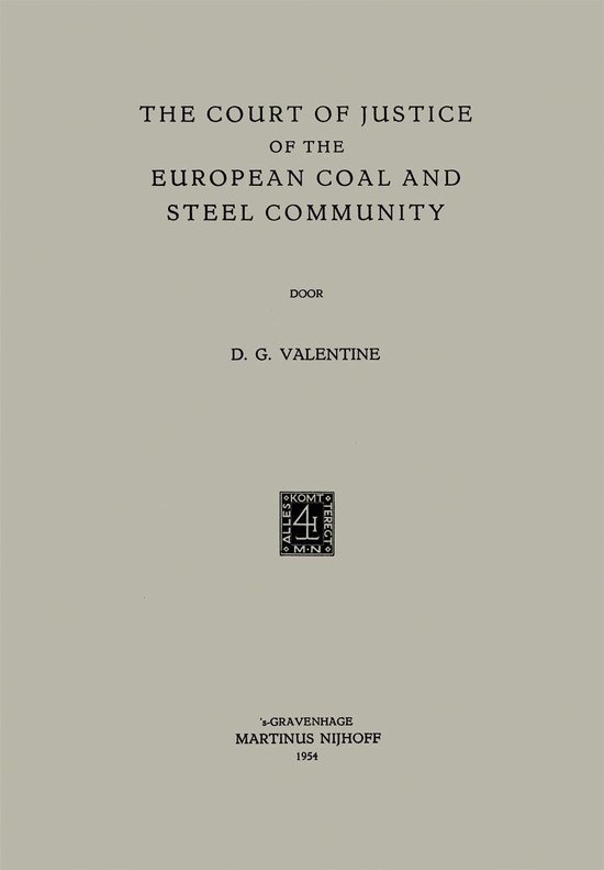 Law and Criminology (R0) - The Court of Justice of the Europ ... - cover