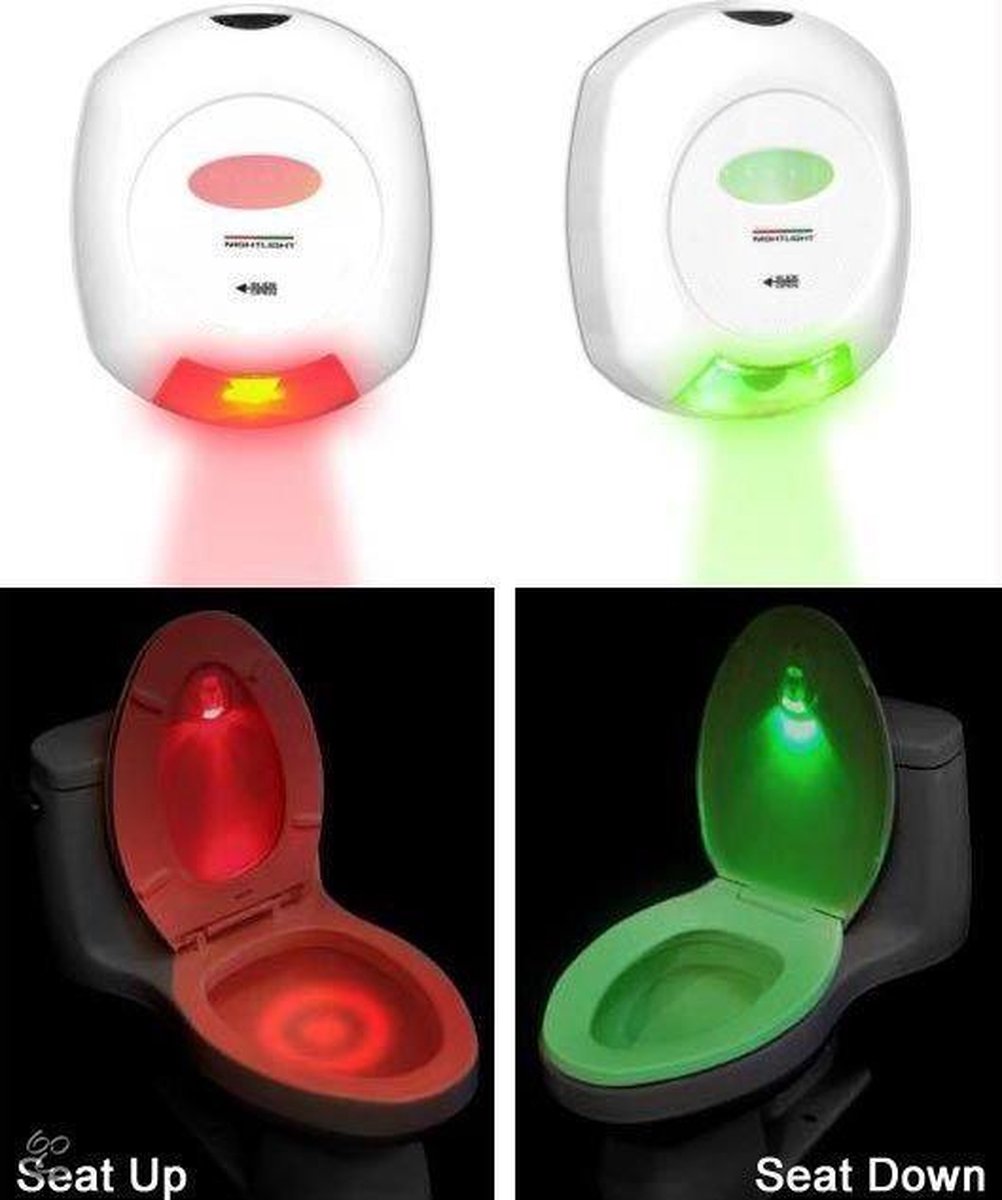 Led Toiletbril verlichting, Wc bril verlichting rood,groen | bol.com