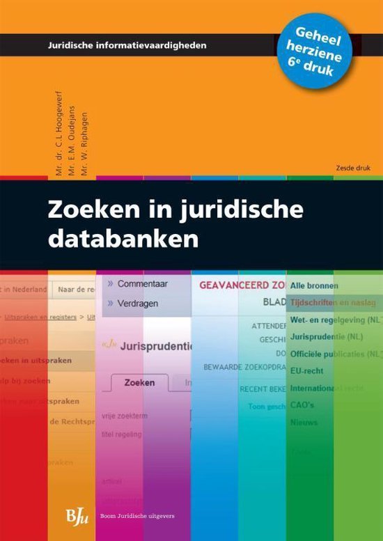 Juridische informatievaardigheden - Zoeken in juridische databanken