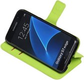 Groen Samsung Galaxy S7 Edge TPU wallet case booktype cover HM Book