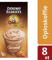 Douwe Egberts Verwenkoffie Latte Caramel oploskoffie - 1 x 8 stuks