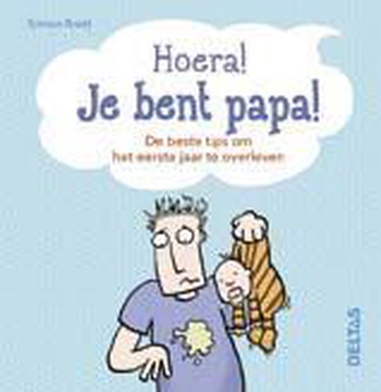 Cover van het boek 'Hoera! Je bent papa!' van Simon Brett