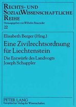 Eine Zivilrechtsordnung Fuer Liechtenstein