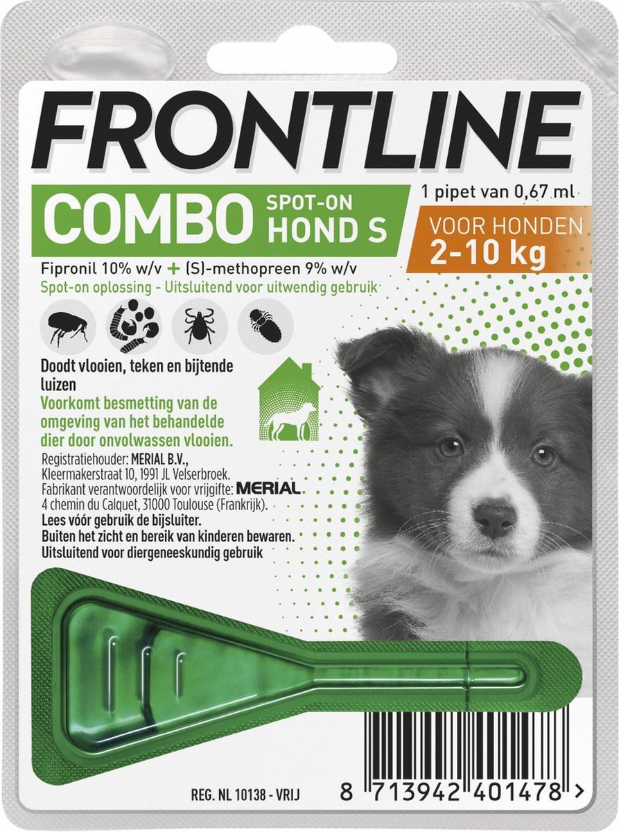 Overvloedig bloemblad Voorafgaan Frontline combo puppypakket 1 pipet | bol.com