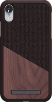 Nordic Elements Frejr backcover voor Apple iPhone XR -  Walnoot hout / bruin textiel