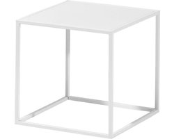 Beekwilder LVT Quadro White - Tafel - 30cm - Wit - Kubus - Plantentafel |  bol.com
